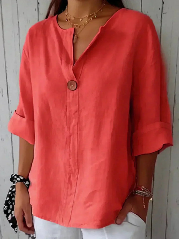 Gail – Relaxed V-Neck Summer Top