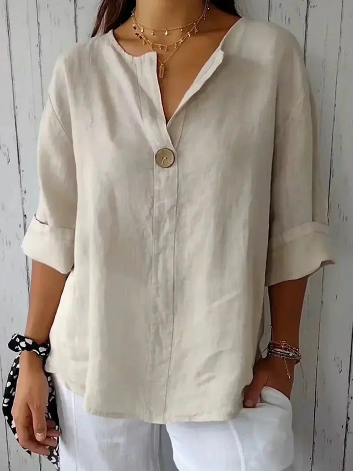 Gail – Relaxed V-Neck Summer Top