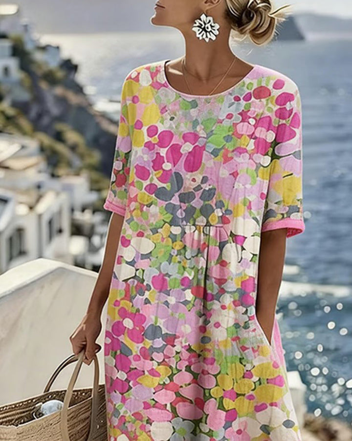 Sylvia – Elegant Floral Summer Midi Dress