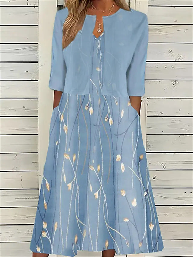 Deborah – Flowing Two-Piece Midi Skirt Set