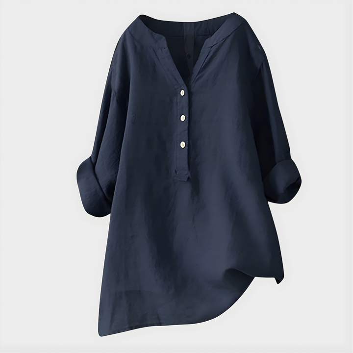 Bernadette – Elegant V-Neck Blouse