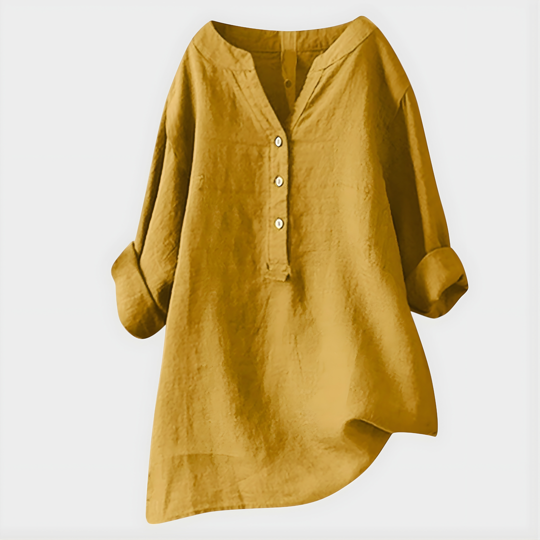 Bernadette – Elegant V-Neck Blouse