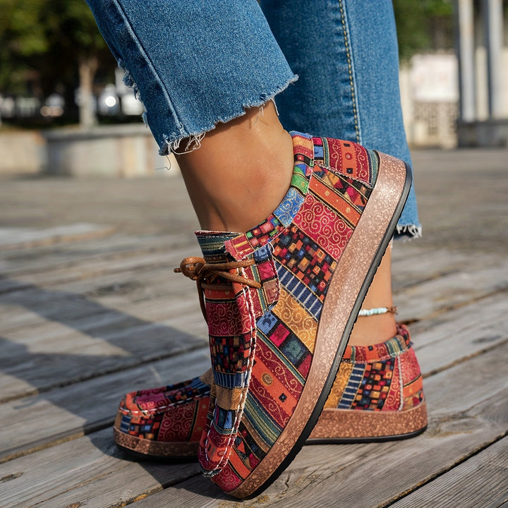 Joanne – Lightweight Patchwork Comfort Sneakers