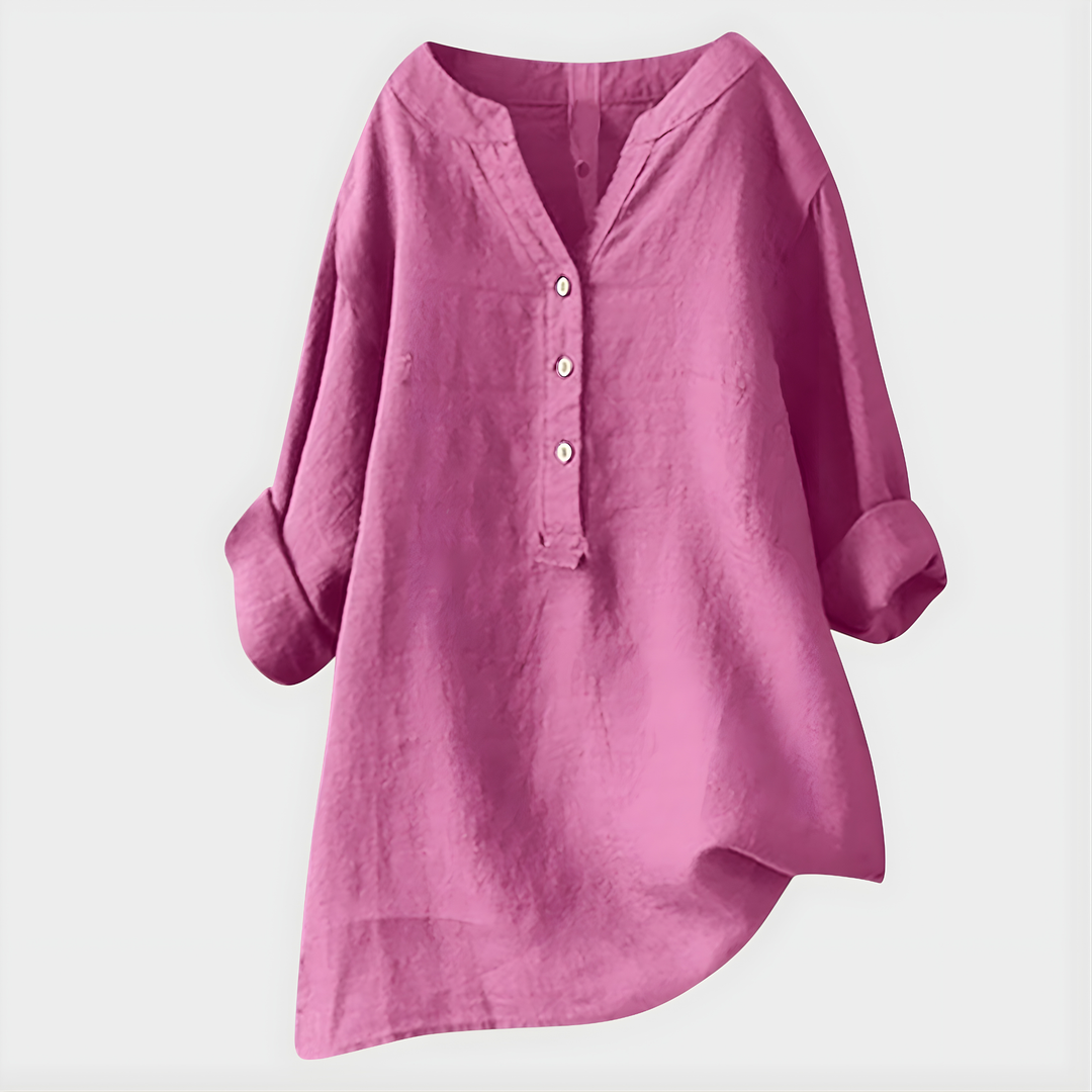 Bernadette – Elegant V-Neck Blouse
