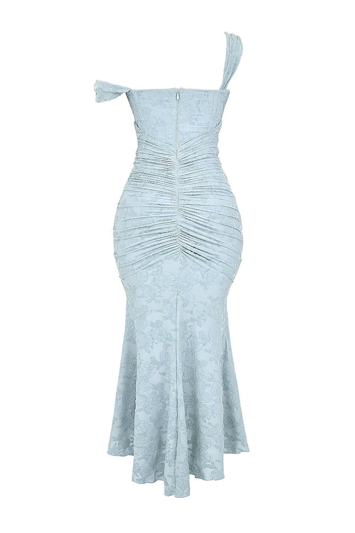 Blue bell floral maxi dress
