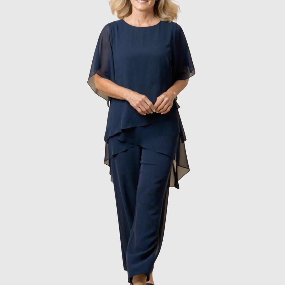 Patricia – Flowing Palazzo Two-Piece Set