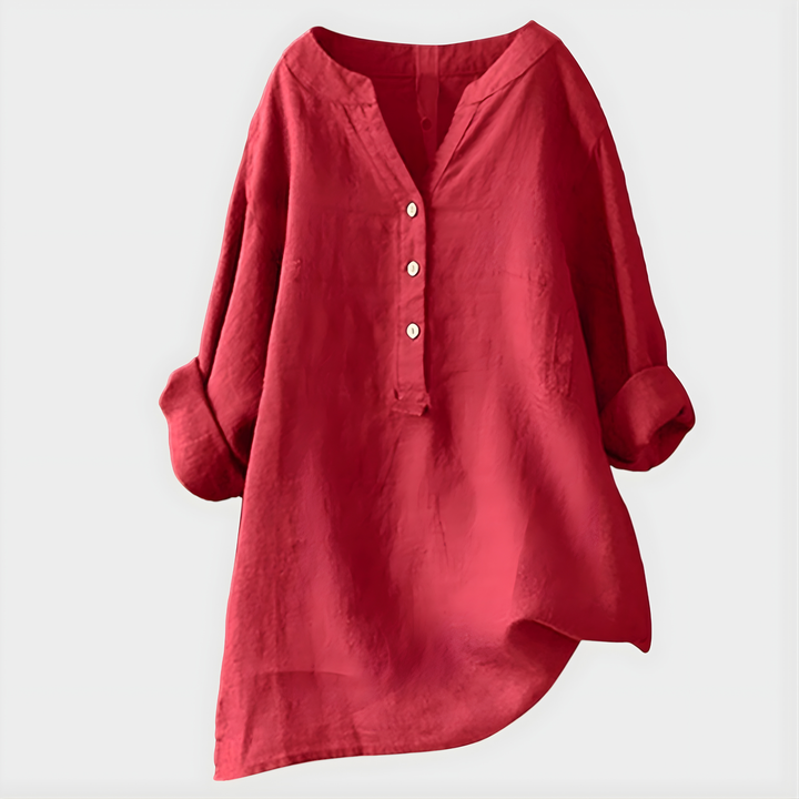 Bernadette – Elegant V-Neck Blouse