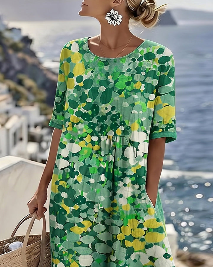 Sylvia – Elegant Floral Summer Midi Dress