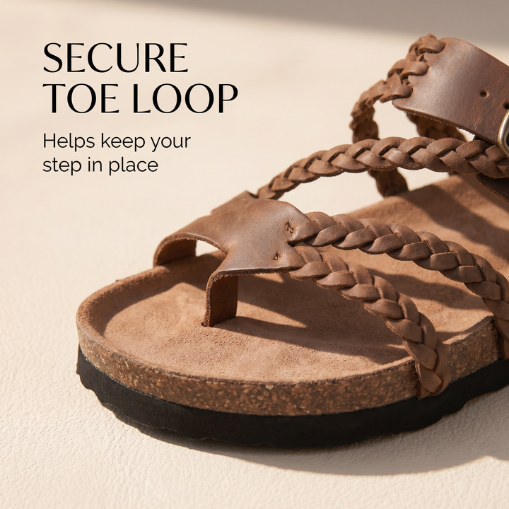 Hayleigh Braided Cork Sandals – Your Feet Called. They Want These
