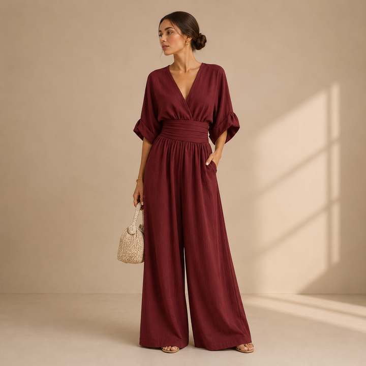 Vivienne – Elegant Wide-Leg Jumpsuit