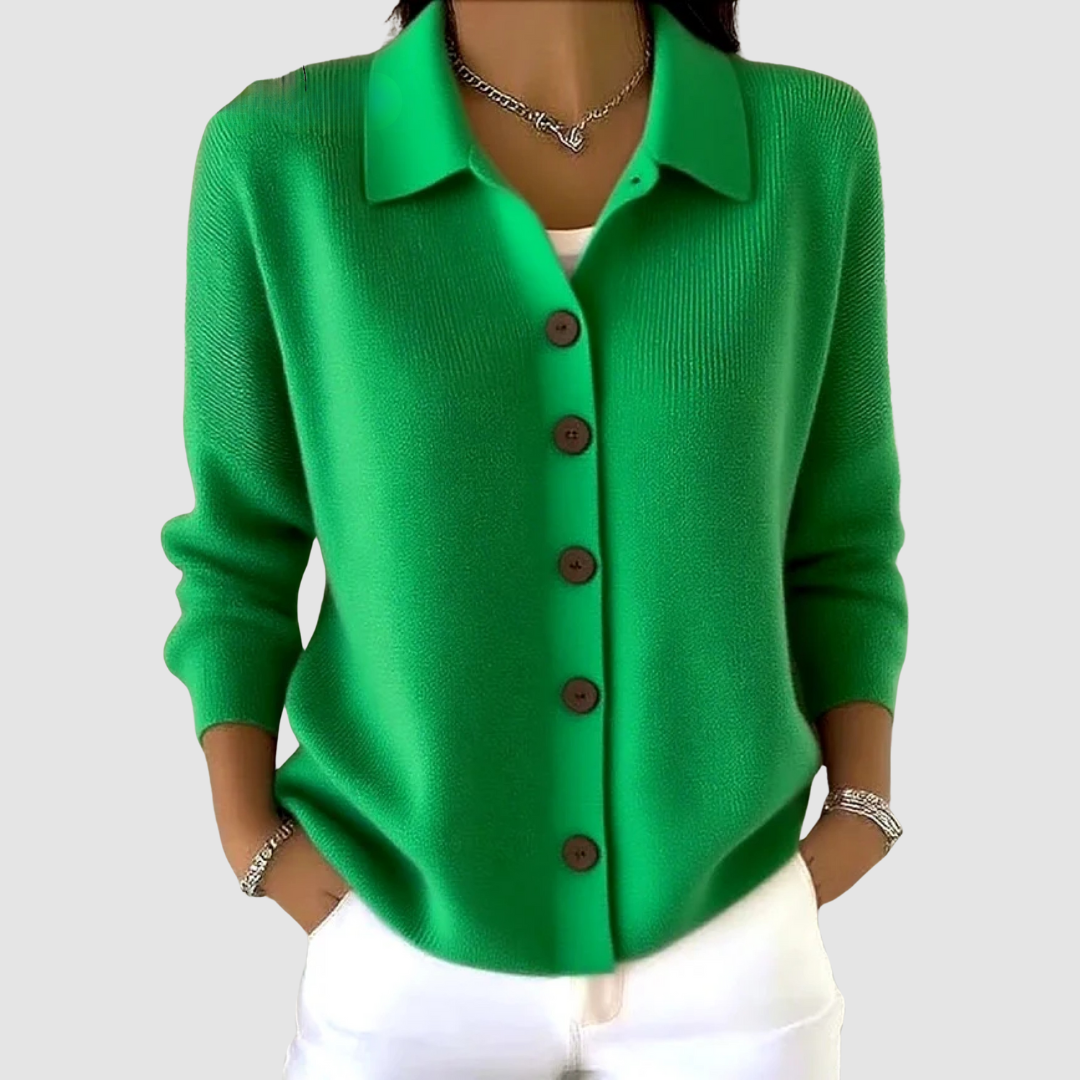 Beverly – Relaxed Button-Up Knit Cardigan