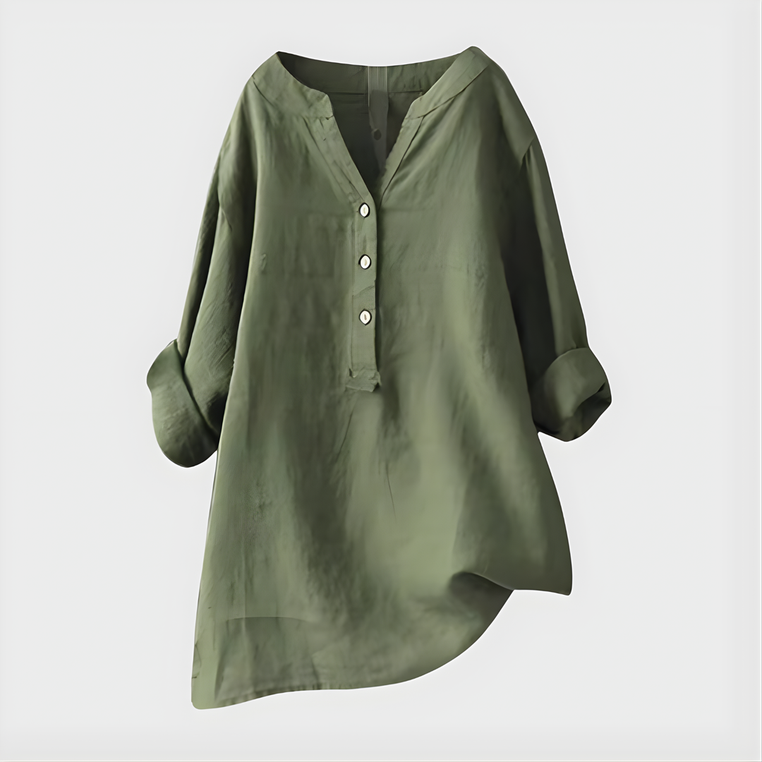 Bernadette – Elegant V-Neck Blouse