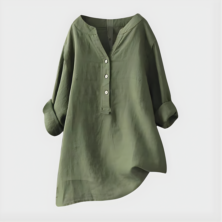 Bernadette – Elegant V-Neck Blouse