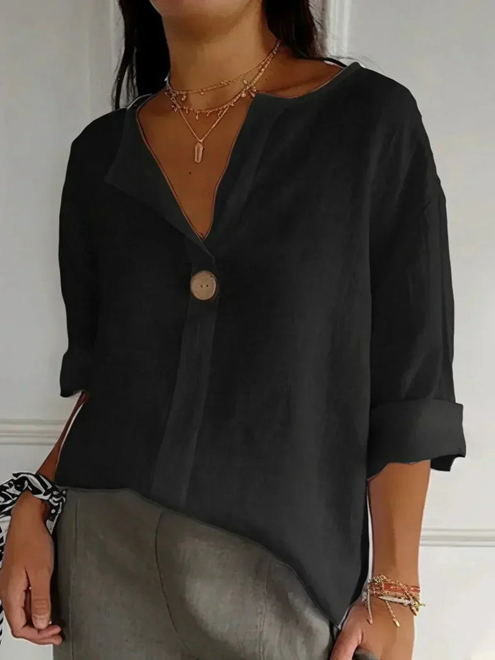 Gail – Relaxed V-Neck Summer Top