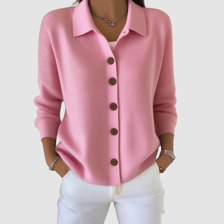 Beverly – Relaxed Button-Up Knit Cardigan