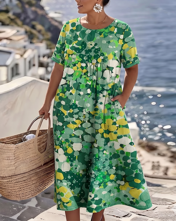 Sylvia – Elegant Floral Summer Midi Dress