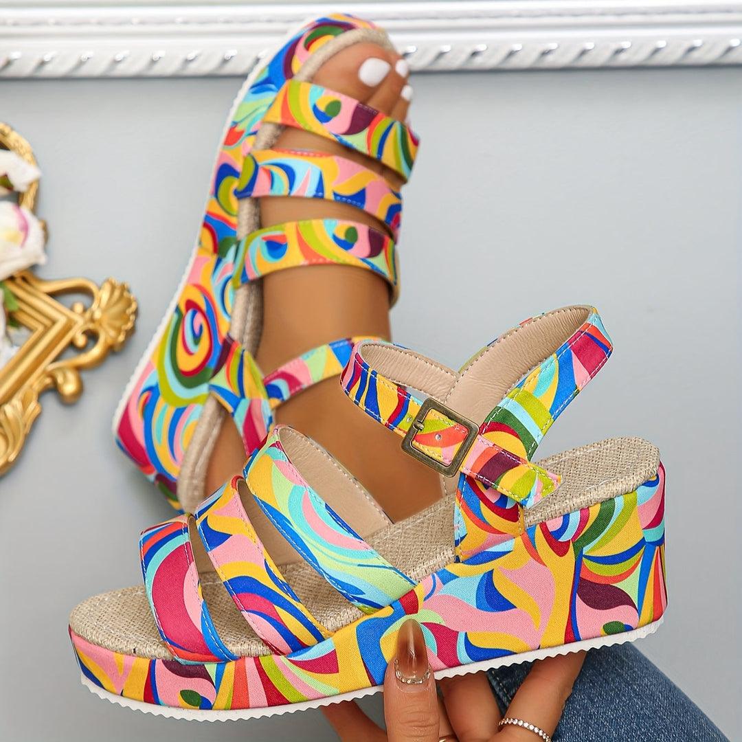 Susan – Supportive Platform Ankle-Strap Sandals
