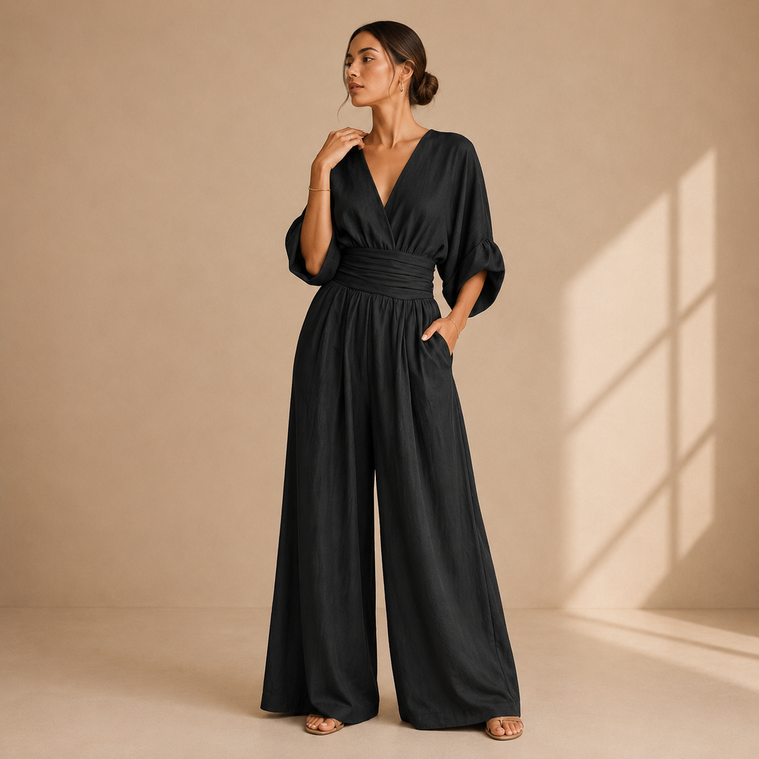 Vivienne – Elegant Wide-Leg Jumpsuit