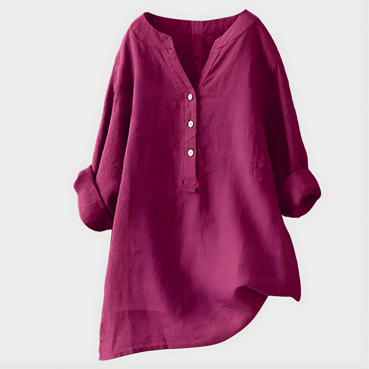 Bernadette – Elegant V-Neck Blouse