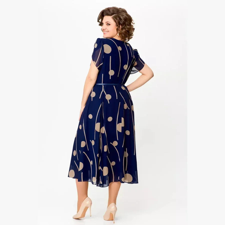 Helen – Polka Dot Midi Dress