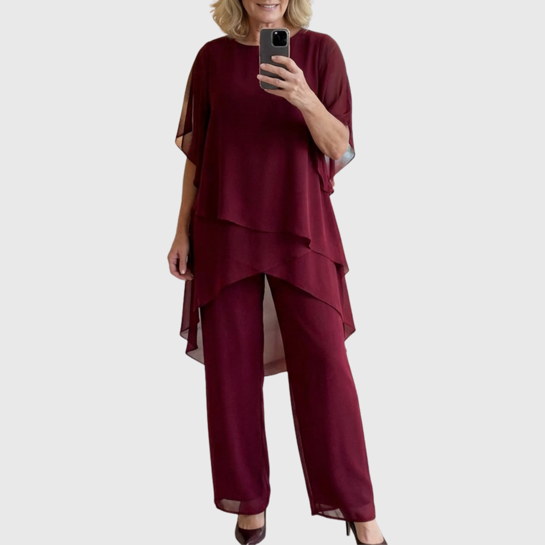 Patricia – Flowing Palazzo Two-Piece Set