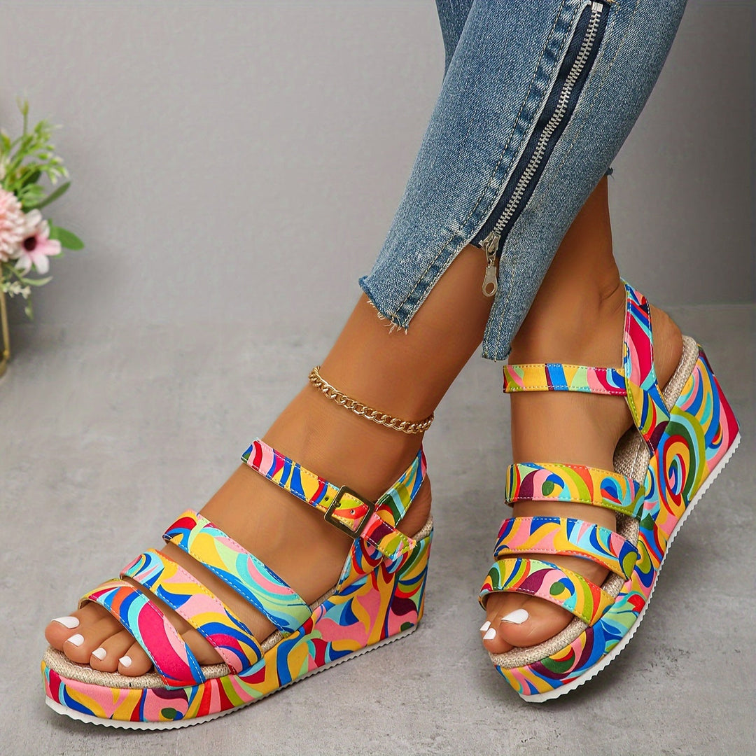 Susan – Supportive Platform Ankle-Strap Sandals