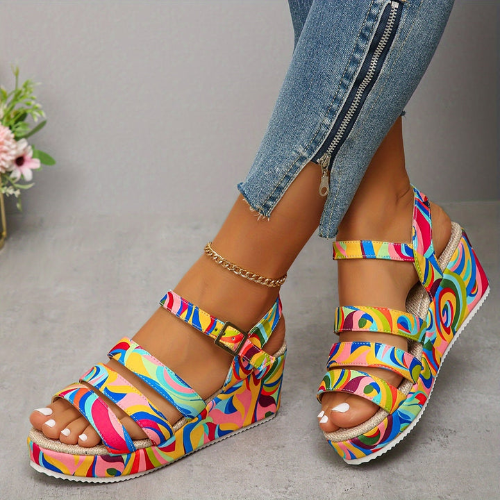 Susan – Supportive Platform Ankle-Strap Sandals