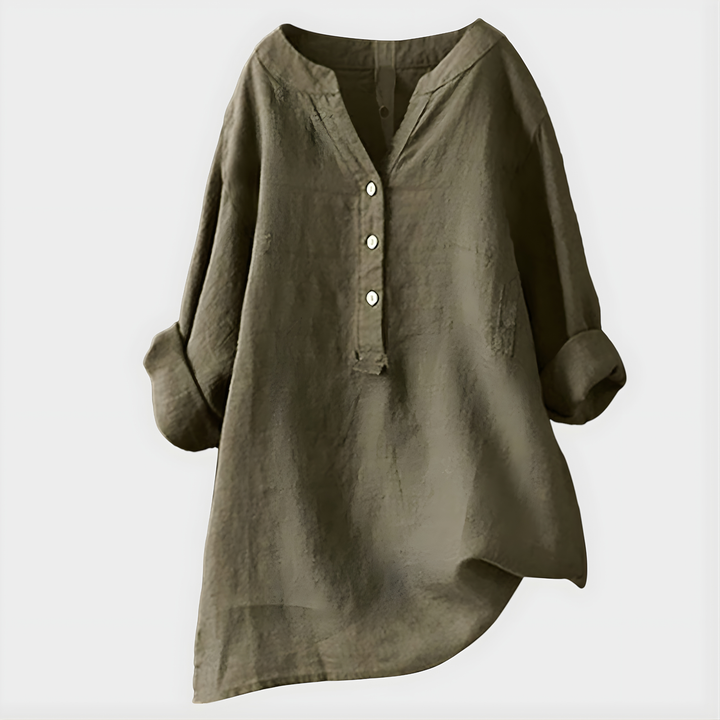 Bernadette – Elegant V-Neck Blouse