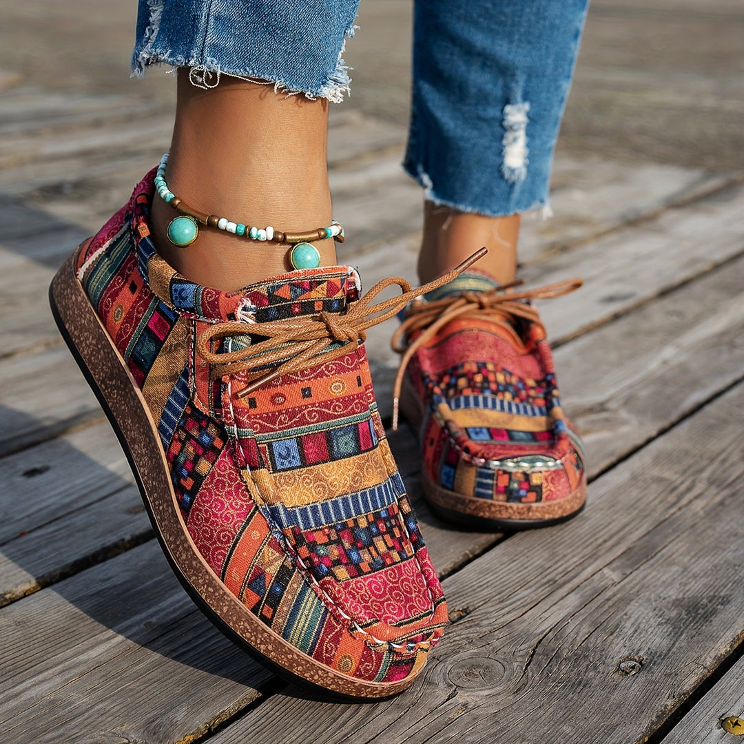 Joanne – Lightweight Patchwork Comfort Sneakers