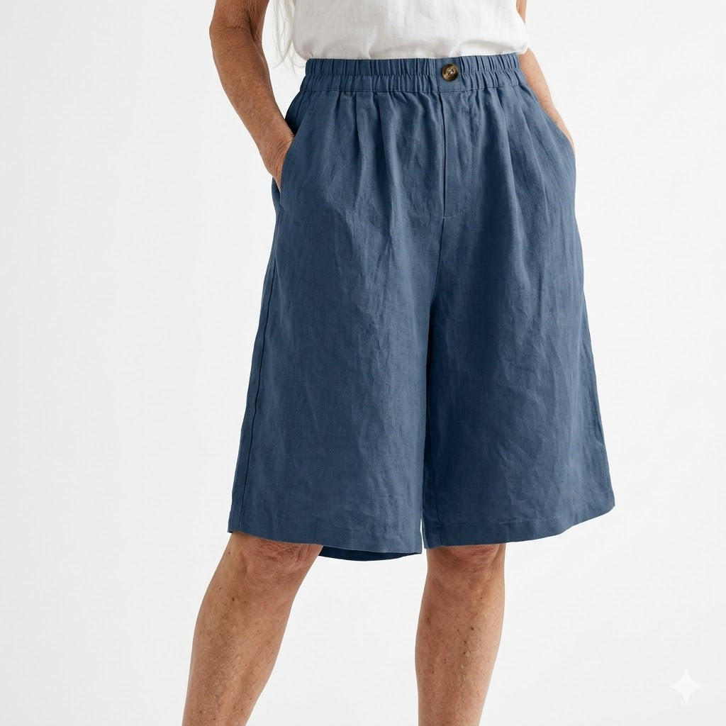 Dorothy - Elastic-Waist Summer Shorts