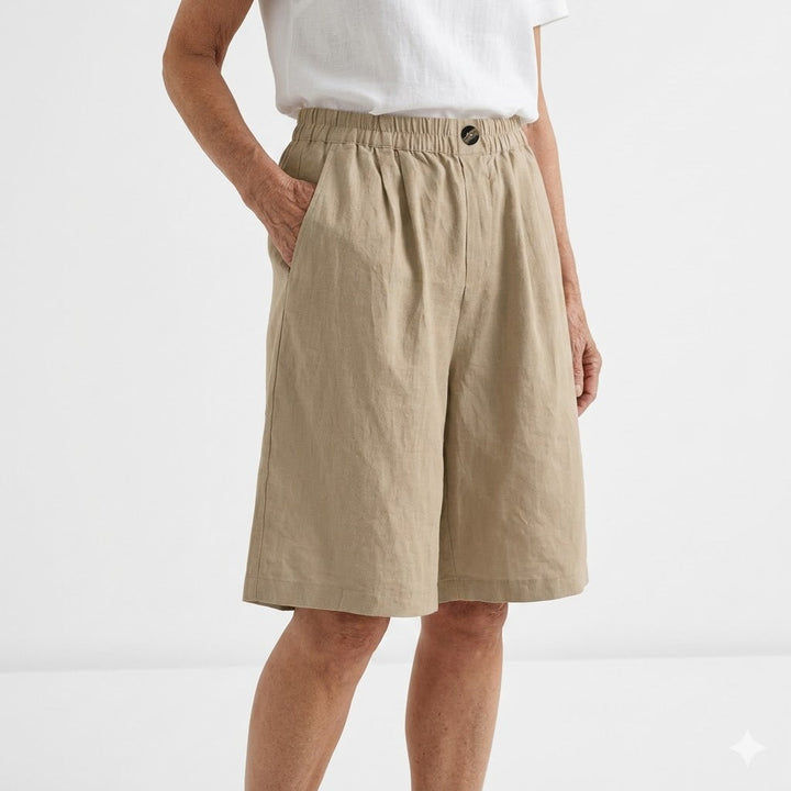 Dorothy - Elastic-Waist Summer Shorts