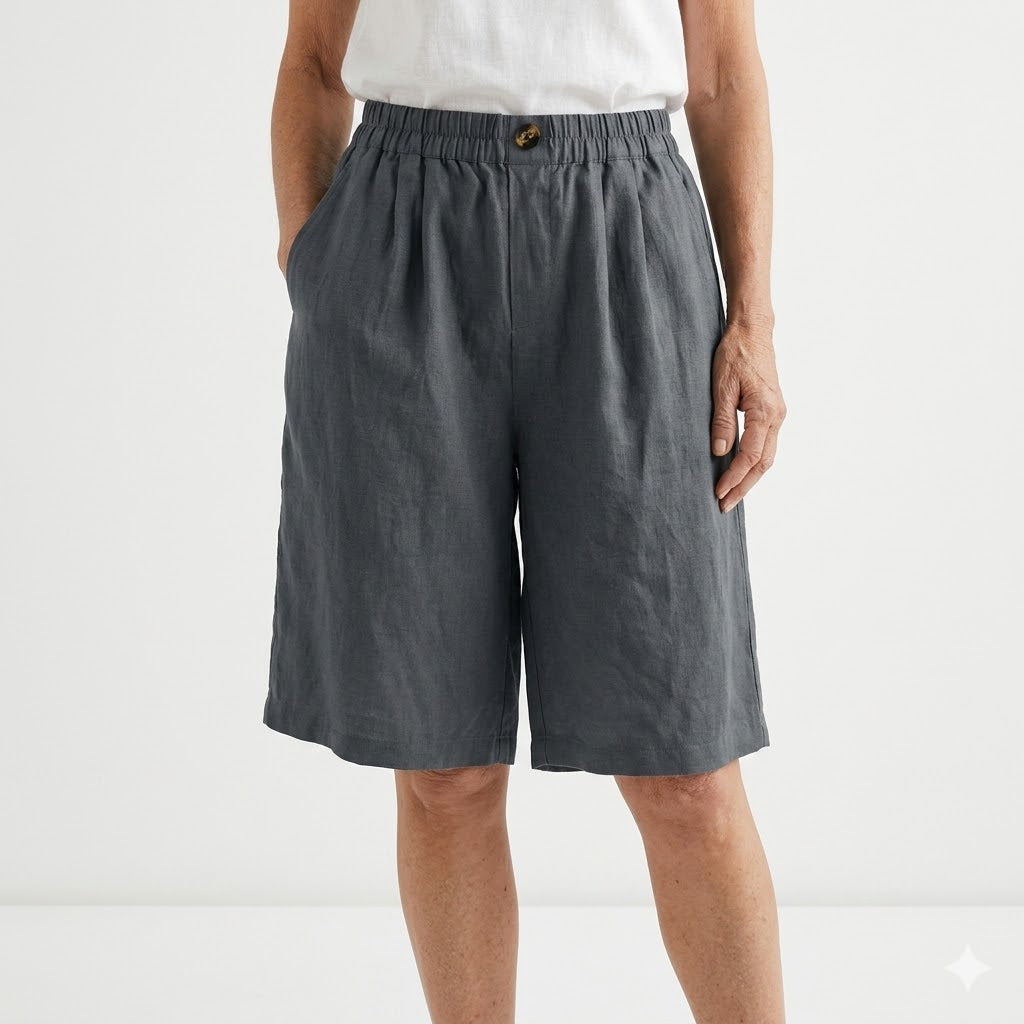 Dorothy - Elastic-Waist Summer Shorts