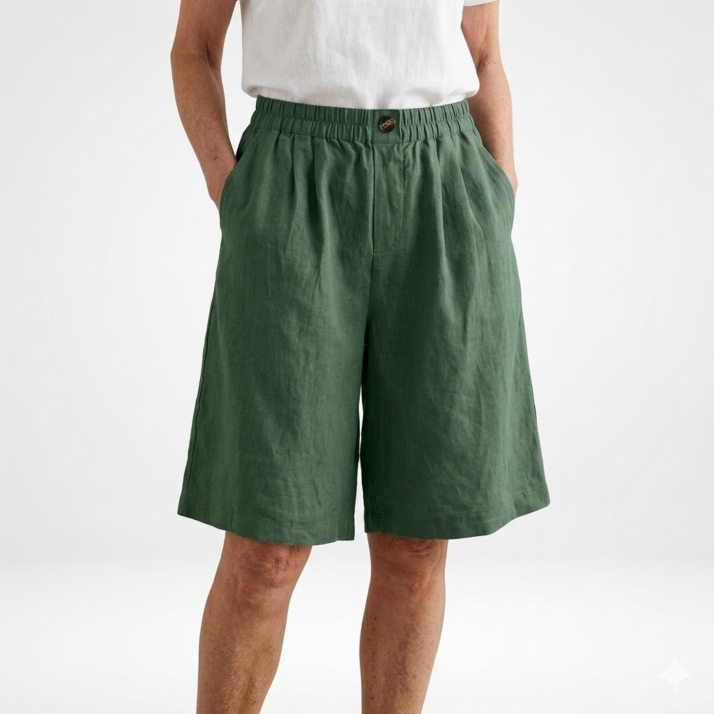 Dorothy - Elastic-Waist Summer Shorts