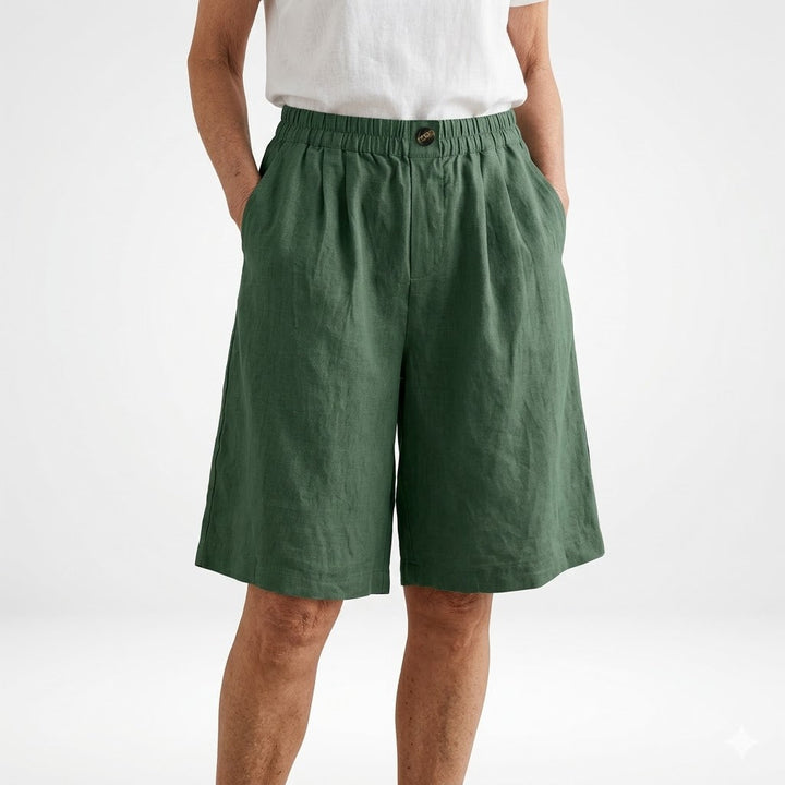 Dorothy - Elastic-Waist Summer Shorts