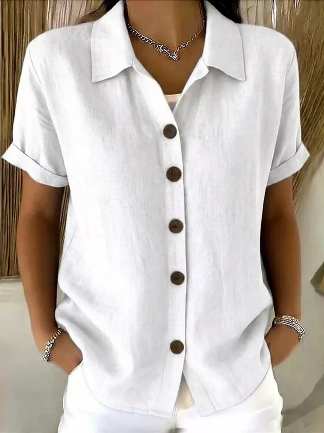 Lorraine – Classic Button-Up Shirt