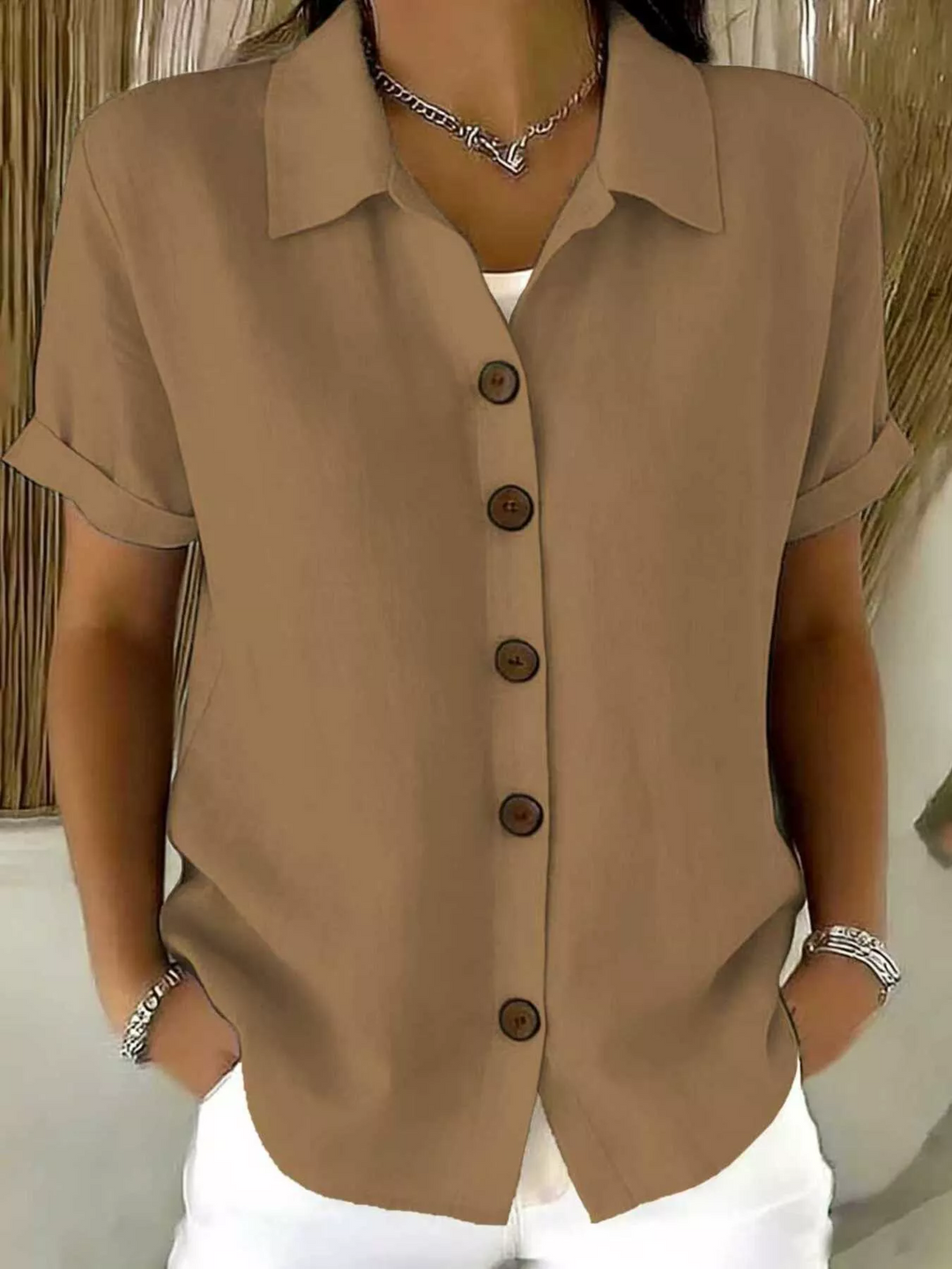 Lorraine – Classic Button-Up Shirt
