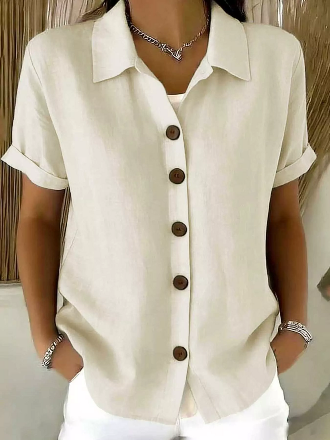 Lorraine – Classic Button-Up Shirt