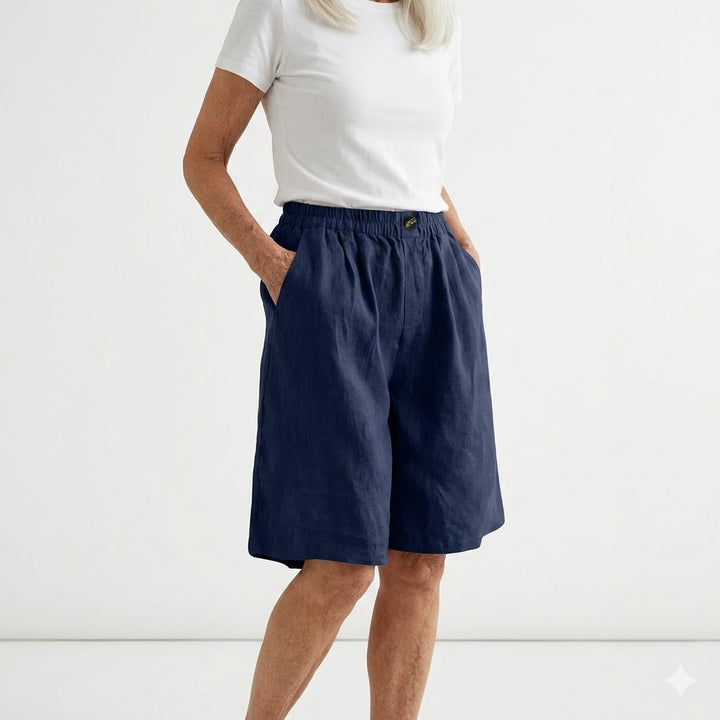 Dorothy - Elastic-Waist Summer Shorts