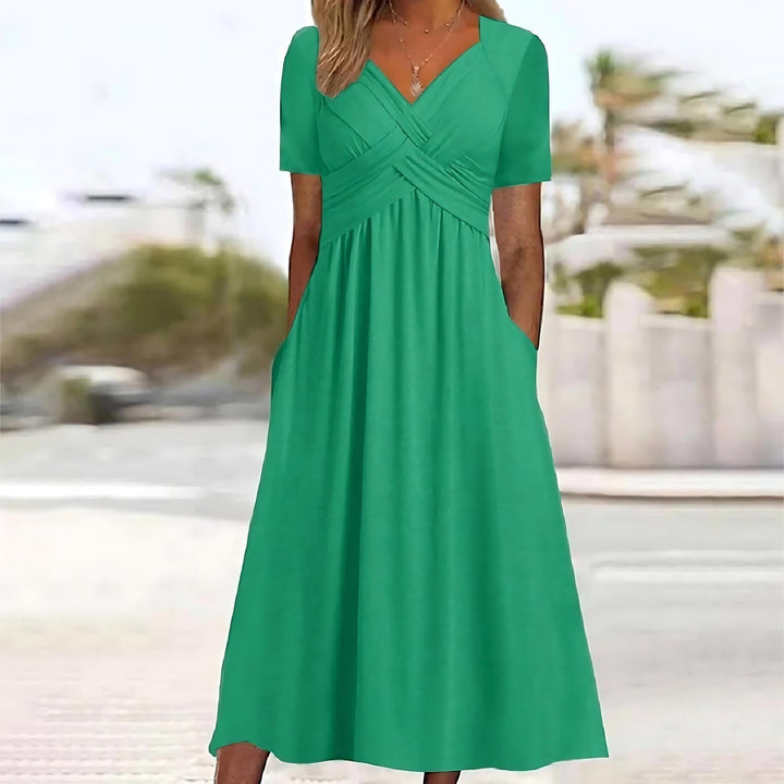 Audrey – Elegant A-Line Midi Dress