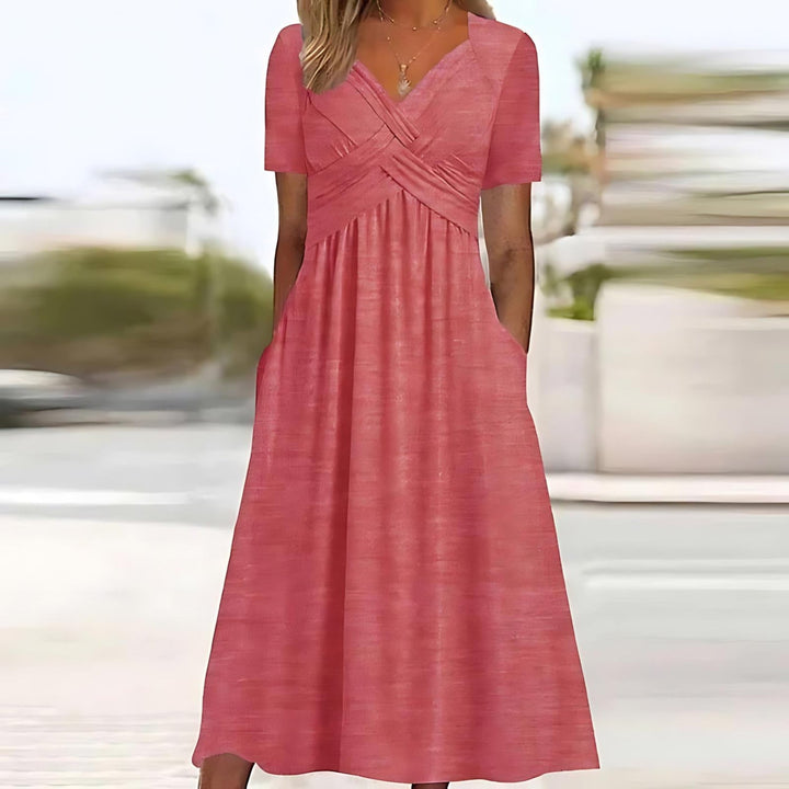 Audrey – Elegant A-Line Midi Dress