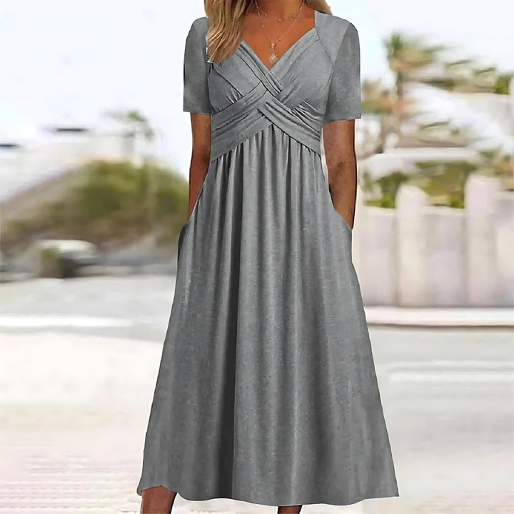 Audrey – Elegant A-Line Midi Dress