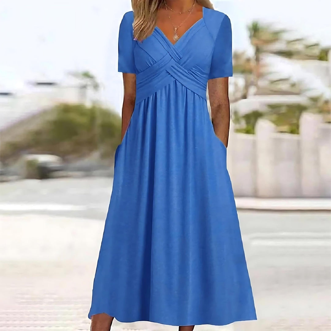 Audrey – Elegant A-Line Midi Dress