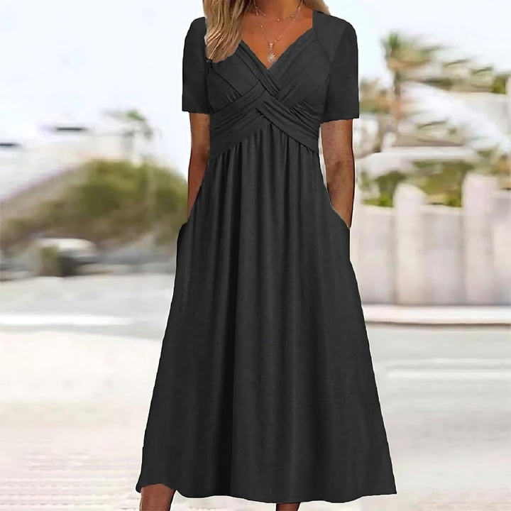 Audrey – Elegant A-Line Midi Dress