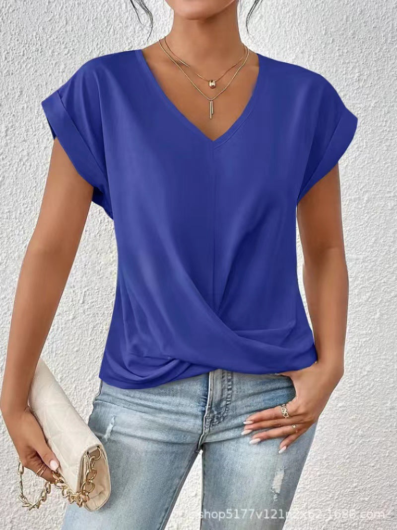 Lucille – Elegant V-Neck T-Shirt