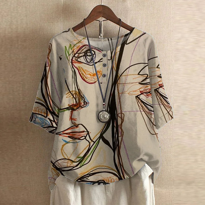 Ruth – Vintage Floral Blouse