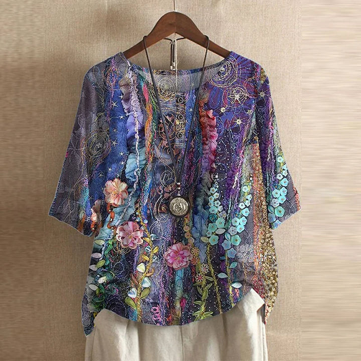 Ruth – Vintage Floral Blouse