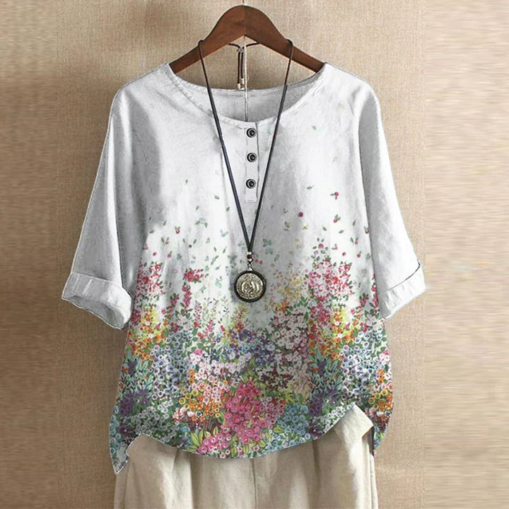 Ruth – Vintage Floral Blouse