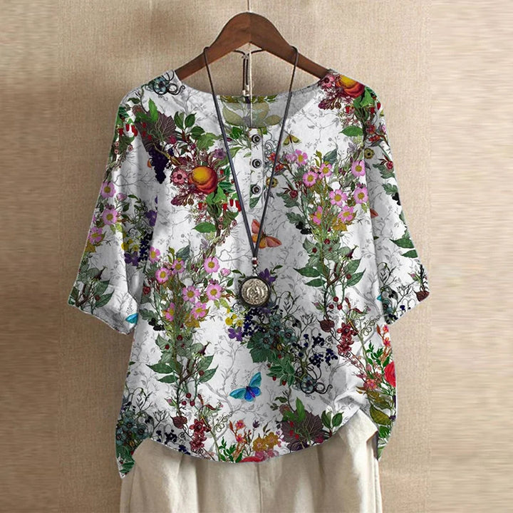 Ruth – Vintage Floral Blouse