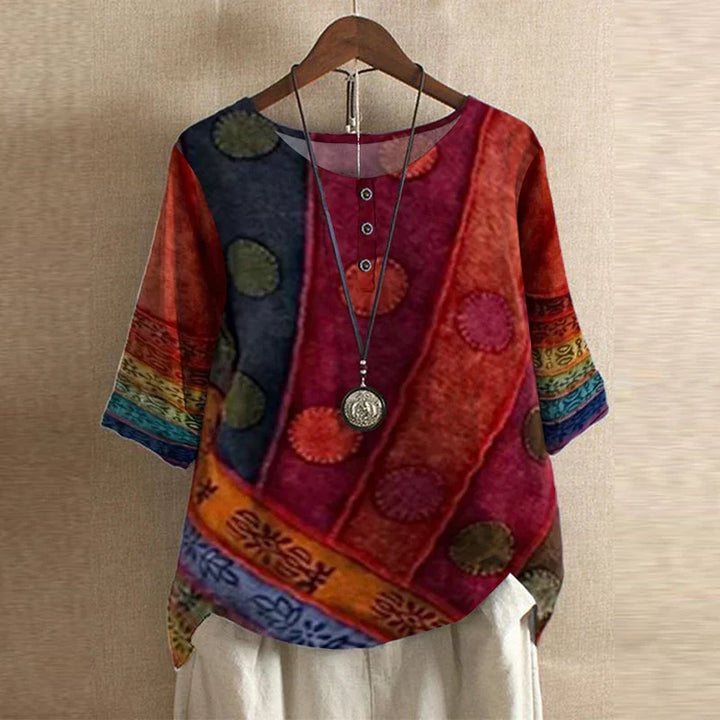 Ruth – Vintage Floral Blouse