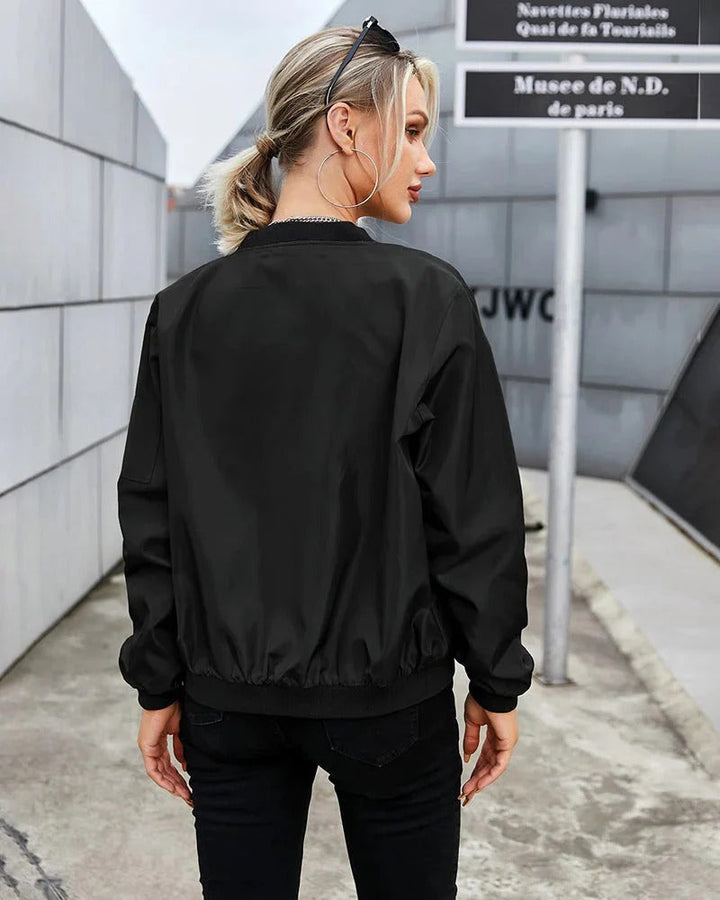 Marilyn – Lightweight Zip Bomber Jacket